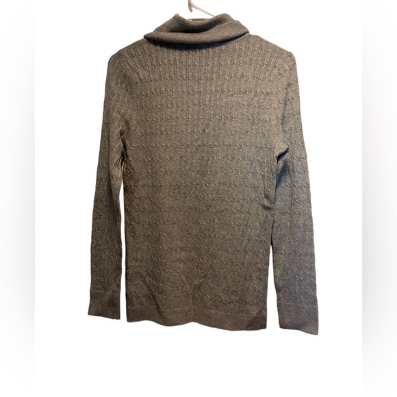 - Talbots Gray Light Weight Turtleneck Long Sleeve Sweater Size L - Picture 2 of 4